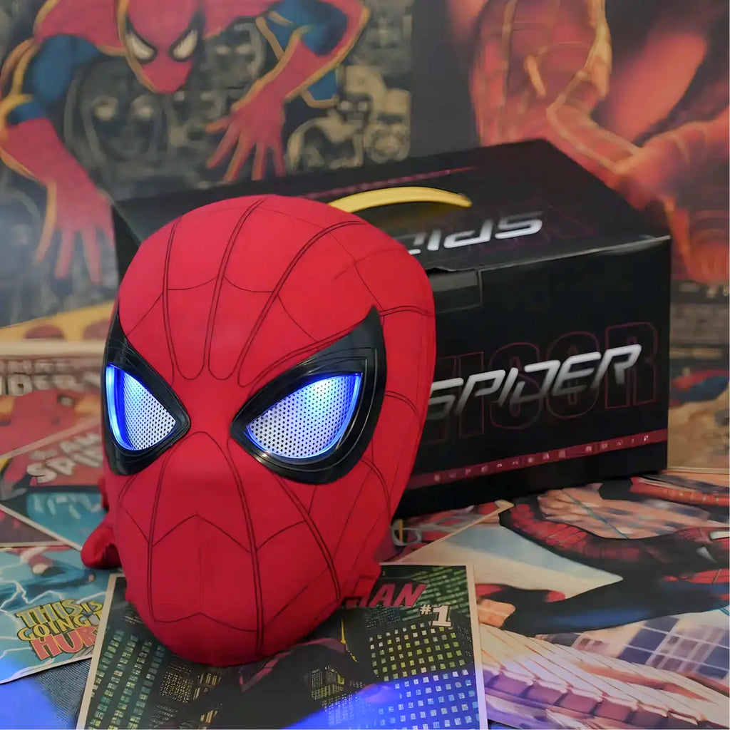 Máscara LED de Spider-Man con Control Remoto Ojos