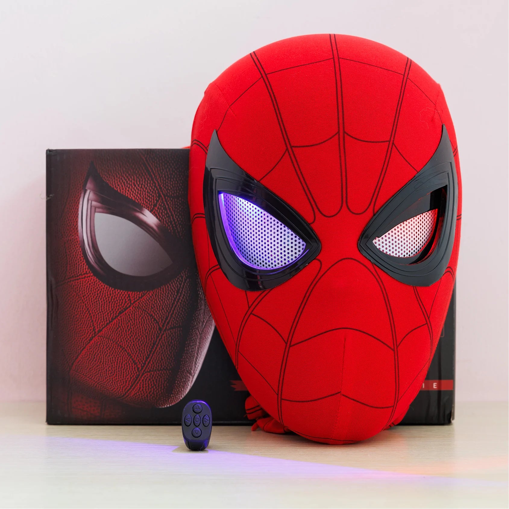Máscara LED de Spider-Man con Control Remoto Ojos