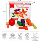 Set de Vegetales de Madera para Cortar – Juego Didáctico Infantil